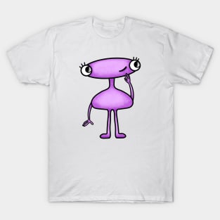 curious cute alien T-Shirt